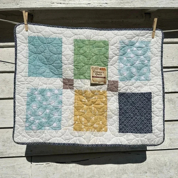 Sasha country quilt standard hello sham quilted and pieced cottagecore NWT - Picture 1 of 7